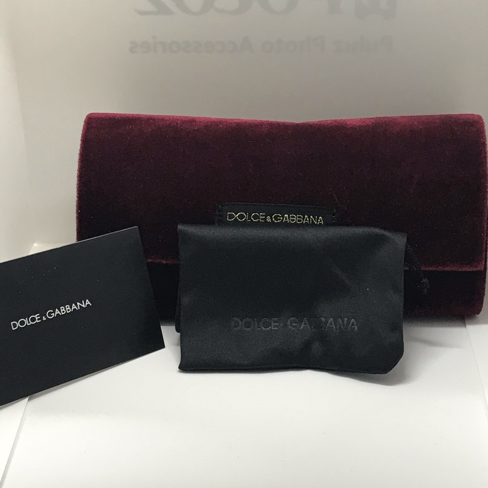 New Dolce & Gabana large sunglass case Burgandy - Picture 2 of 7